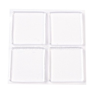 (Defective Closeout Sale)Transparent Silicone Anti-Collision Bumper Guard, Square Adhesive Protector Sticker for Car, Door, Wall, Refrigerator, Furniture, Cabinet, Clear, 95x91x5mm(DIY-XCP0003-30)