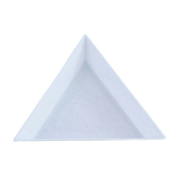 Plastic Diamond Tray, Diamond Picture Tools, Triangle, White, 72x63x1mm
