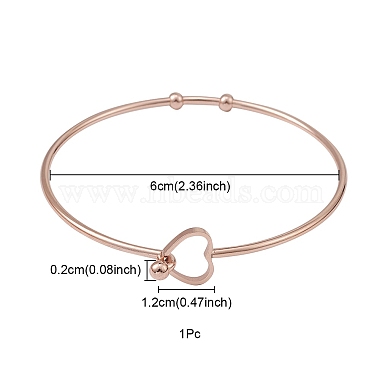 Stainless Steel Hollow Out Heart Bangle(BJEW-YW0001-08RG)-4