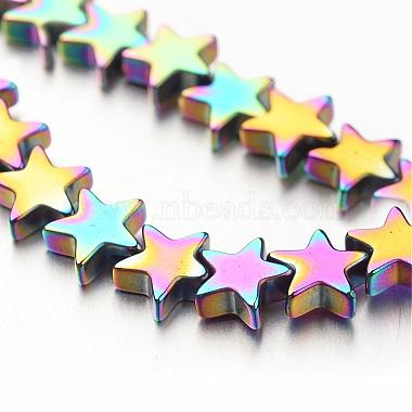 6mm Star Non-magnetic Hematite Beads