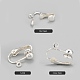 Accessoires de boucle d'oreille à clipser en fer pour les oreilles non percées(X-EC141-S)-3