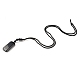 Natural Obsidian Rectangle Pendant Necklace with Nylon Cord for Women(NJEW-C001-01A-02)-3