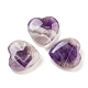 Heart Natural Amethyst Worry Stone(G-C134-06A-26)-1