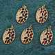 5pcs pendentifs en laiton et zircone cubique(ZIRC-SZ0002-05)-3