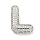 Platinum Plated Brass Micro Pave Cubic Zirconia Pendants(KK-L073-001P-L)-1