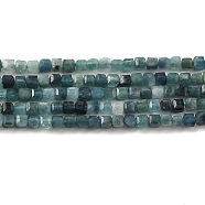Natural Tourmaline Beads Strands, Cube, Faceted, Grade AA, 2.5x2.5x2.5mm, Hole: 0.5mm, about 189pcs/strand, 15.75''(40cm)(G-E608-B05)