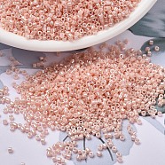 MIYUKI Delica Beads, Cylinder, Japanese Seed Beads, 11/0, (DB1533) Opaque Light Salmon Ceylon, 1.3x1.6mm, Hole: 0.8mm, about 2000pcs/10g(X-SEED-J020-DB1533)