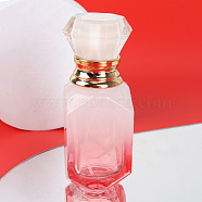 Gradient Glass Perfume Spray Bottles, with Fine Mist Sprayer & Dust Cap, Essential Oil Refillable Empty Bottle, Pink, 3.5x3.5x9.7cm, Capacity: 30ml(1.01fl. oz)(PW-WG61565-01)
