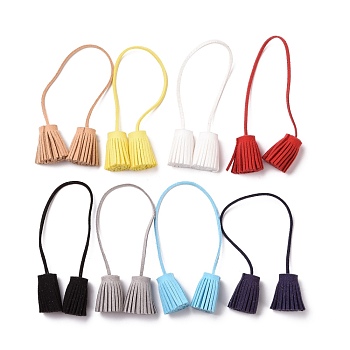Double-end Velvet Tassels Pendant, DIY Craft Hang Decorations Accessories, Mixed Color, 240x2.5mm