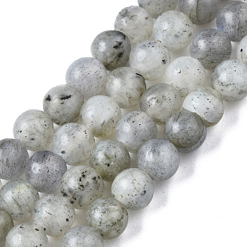 Natural Labradorite Round Beads Strands, 4.5mm, Hole: 1mm, about 96pcs/strand, 15.5 inch