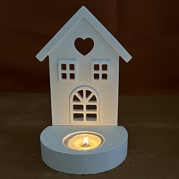 House DIY Silicone Candle Holders, for Flower Scented Candle Making, White, 10.8~14.8x10.8~11x1.05~2.6cm, Inner Diameter: 9.45~14.3x9.45x10.45cm