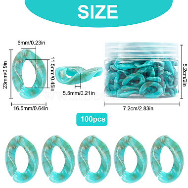 Gorgecraft Acrylic Linking Rings(OACR-GF0001-08D)-2