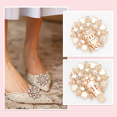 WADORN 2 Pairs 2 Colors Alloy Rhinestone Shoe Decoration(FIND-WR0010-37)-3