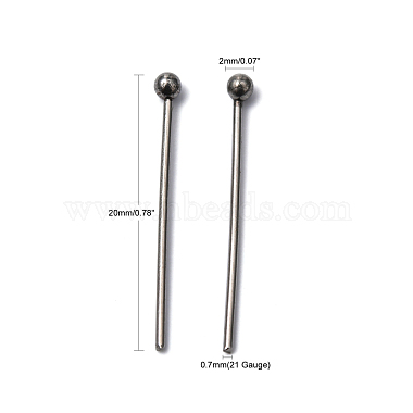 304 Stainless Steel Ball Head pins(STAS-R015-20mm)-5