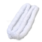 Polyester Plush Sticks, Chenille Stems, Pipe Cleaner for Doll Making, White, 1400x17mm(X-DIY-Z031-01A)