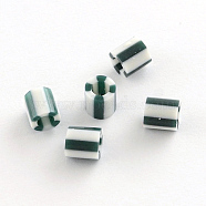 PE DIY Melty Beads Fuse Beads Refills, Column, Sea Green, 5x5mm, Hole: 3mm(X-DIY-R037-01)