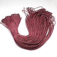 Polyester & Spandex Cord Ropes, 1 Inner Core, Dark Red, 2mm, about 109.36 yards(100m)/bundle(RCP-R007-308)