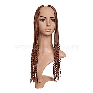 DreadLock Hair Twist Braids Crochet Hair, Low Temperature Heat Resistant Fiber, Long & Curly Hair, Dark Brown, 20 inch(50.8cm)(OHAR-G005-21B)