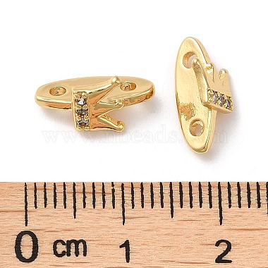 Brass Micro Pave Clear Cubic Zirconia Slide Charms(KK-P239-20G)-3