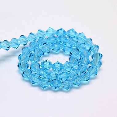 Imitate Austrian Crystal Bicone Glass Beads Strands(GLAA-F029-3x3mm-19)-2