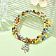 bracelets de chaîne multi-boucles en perles de rocaille de verre(BJEW-TA00339-03)-4
