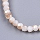 Faceted Round Glass Beads Stretch Bracelets(BJEW-T016-06A)-3