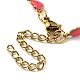 Ion Plating(IP) Golden 304 Stainless Steel Heart Link Chain Necklaces(NJEW-E098-02G-05)-3