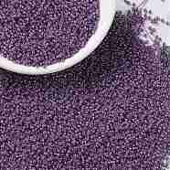 MIYUKI Round Rocailles Beads, Japanese Seed Beads, 15/0, ((RR2264) Fancy Lined Lavender, 15/0, 1.5mm, Hole: 0.7mm, about 5555pcs/10g(X-SEED-G009-RR2264)