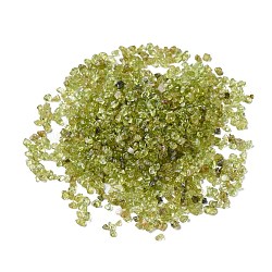 Natural Peridot Beads, No Hole/Undrilled, Chip, 1~6x2~4x2~3.5mm(X-G-F710-08)