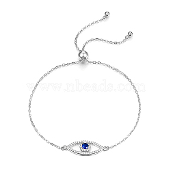 S925 Silver Devil Eye Bracelet with Full Diamond Eyes Series(AK1290-10)
