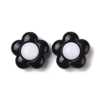 Two-tone Acrylic Beads,  Flower, Flower, 15.5x16x8.5mm, Hole: 2.5mm, 462pc/500g