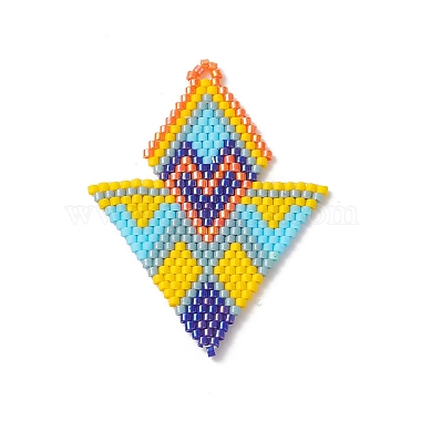 Colorful Rhombus Glass Pendants