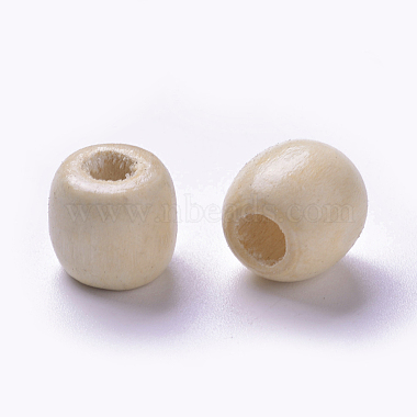 17mm LemonChiffon Barrel Wood Beads