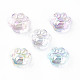 UV Plating Rainbow Iridescent Acrylic Beads(X-OACR-P010-18)-1