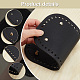 Elite 3Pcs 3 Style Oval PU Leather Knitting Crochet Bags Nail Bottom Shaper Pad(DIY-PH0009-84)-3