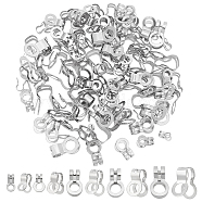 Nbeads 150Pcs 5 Style 304 Stainless Steel Ball Chain Connectors, Stainless Steel Color, 7~17.5x4~10mm, Hole: 2~6.5mm, Fit for 2.4~6mm ball chain, 30pcs/style(STAS-NB0001-73)