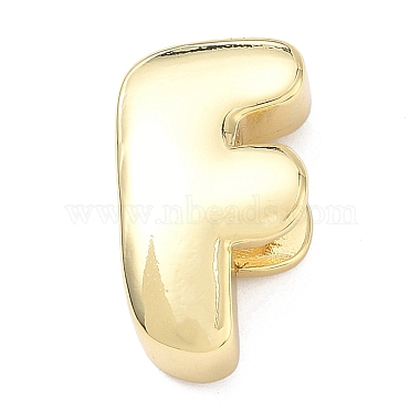 Brass Initial Beads(KK-B167-27G-01F)-1