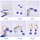 sunnyclue bricolage kits de fabrication de boucles d'oreilles mauvais œil(DIY-SC0013-23G)-4