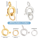40Pcs 2 Colors Brass Spring Ring Clasps(FIND-AB00027)-2