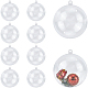 透明アクリルクリスマスボールペンダント10個(DIY-CP0013-38B)-1