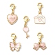 Valentine's Day Alloy Enamel Pendants Decoratios(HJEW-JM01162)-1