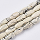 Brins de perles en bois naturel teint(WOOD-T025-008-LF)-1