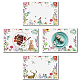 Rectangle with Animal Pattern Cotton Linen Cloth Table Mat(AJEW-WH0196-006)-1