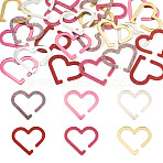 24Pcs 6 Colors Acrylic Wine Glass Charms, Goblet Marker, Heart, Mixed Color, 43x50x2.5mm, 4pcs/color(AJEW-TA0002-84)