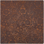 Leather Fabric, for Shoes Bag Sewing Patchwork DIY Craft Appliques, Coconut Brown, 20x20x0.16~0.18cm(AJEW-WH0314-506C-03)
