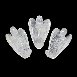 Natural Quartz Crystal Display Decorations, Angel, 48~52x30~32x18~20mm(G-S336-15B-61B)