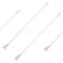 2Pcs Plastic Blind Tilt Wand, with Hook and Handle, White, 345x12mm, 2pcs(AJEW-GF0004-53)