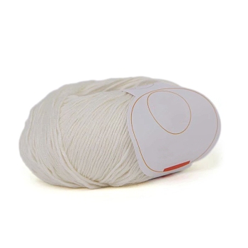 Cotton Yarn, for Knitting & Crochet DIY Craft, Warm Yarn for Bag Hat Scarves Clothes Gloves Slippers Dolls, White, 2mm