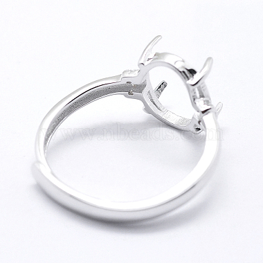 Rhodium Plated 925 Sterling Silver Finger Ring Components(STER-G027-05P)-3