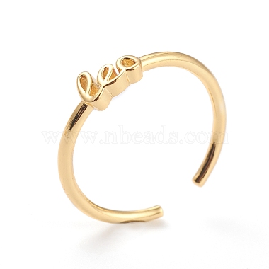 Constellation/Zodiac Sign Brass Cuff Rings(RJEW-O042-06G-G)-2